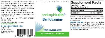 Seeking Health Benfotiamine - vitamin b1 supplement