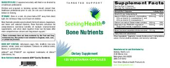 Seeking Health Bone Nutrients - supplement