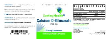 Seeking Health Calcium D-Glucarate - supplement