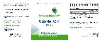 Seeking Health Caprylic Acid 250 mg - supplement