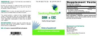 Seeking Health DIM + I3C - supplement