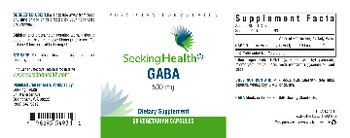 Seeking Health GABA 500 mg - supplement