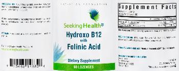 Seeking Health Hydroxo B12 with Folinic Acid - supplement