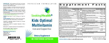 Seeking Health Kids Optimal Multivitamin - supplement