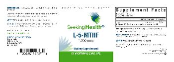 Seeking Health L-5-MTHF 1,000 mcg - supplement