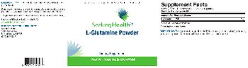 Seeking Health L-Glutamine Powder - supplement