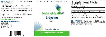 Seeking Health L-Lysine 500 mg - supplement