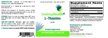 Seeking Health L-Theanine 100 mg - supplement