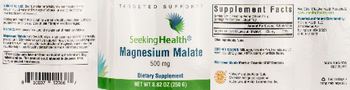 Seeking Health Magnesium Malate 500 mg - supplement