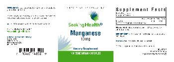 Seeking Health Manganese 10 mg - supplement
