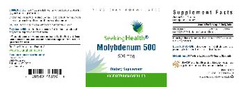 Seeking Health Molybdenum 500 500 mcg - supplement