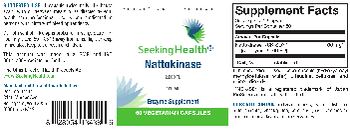 Seeking Health Nattokinase 100 mg - enzyme supplement