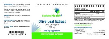 Seeking Health Olive Leaf Extract 250 mg - supplement