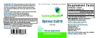 Seeking Health Optimal CoQ10 100 mg - supplement