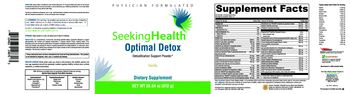 Seeking Health Optimal Detox Vanilla - supplement