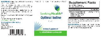 Seeking Health Optimal Iodine 6.25 mg - supplement