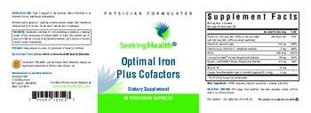Seeking Health Optimal Iron Plus Cofactors - supplement