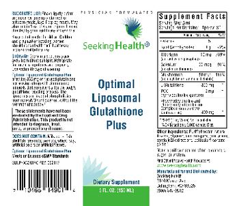 Seeking Health Optimal Liposomal Glutathione Plus - supplement