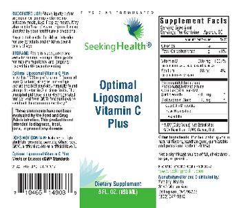 Seeking Health Optimal Liposomal Vitamin C Plus - supplement