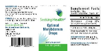 Seeking Health Optimal Molybdenum Drops - supplement