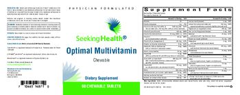 Seeking Health Optimal Multivitamin Chewable - supplement