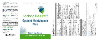 Seeking Health Optimal Multivitamin Plus - supplement