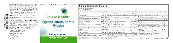 Seeking Health Optimal Multivitamin Powder Cherry - supplement