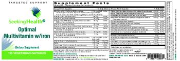Seeking Health Optimal Multivitamin w/Iron - supplement