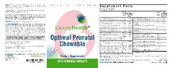 Seeking Health Optimal Prenatal Chewable - supplement