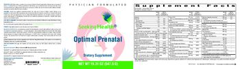 Seeking Health Optimal Prenatal Vanilla - supplement