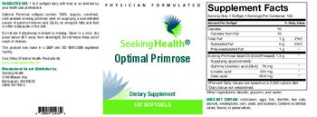 Seeking Health Optimal Primrose - supplement
