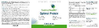 Seeking Health Optimal Protein - supplement