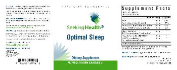 Seeking Health Optimal Sleep - supplement