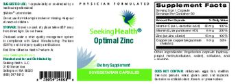 Seeking Health Optimal Zinc - supplement