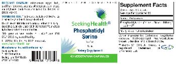 Seeking Health Phosphatidyl Serine 100 mg - supplement