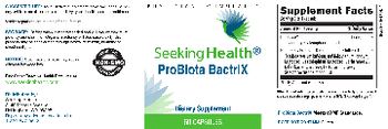 Seeking Health ProBiota BactriX - supplement