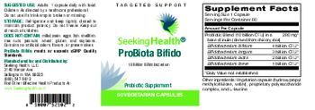 Seeking Health ProBiota Bifido - probiotic supplement