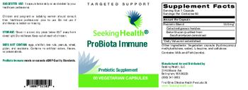 Seeking Health ProBiota Immune - prebiotic supplement
