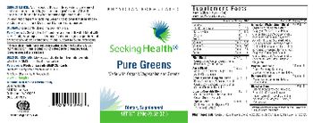 Seeking Health Pure Greens - supplement