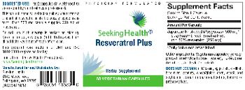 Seeking Health Resveratrol Plus - herbal supplement