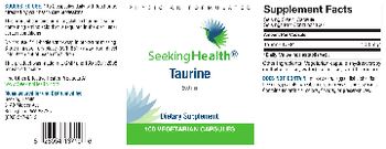 Seeking Health Taurine 500 mg - supplement