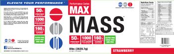 SEI Pharmaceuticals Max Mass Strawberry - supplement