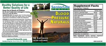 SeniorLife Health Blood Pressure Naturals - supplement