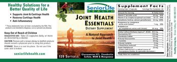 SeniorLife Health Joint Health Essentials - 
