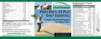 SeniorLife Health Men's Multi 45 Plus Daily Essentials - 