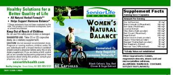 SeniorLife Health Women's Natural Balance - 