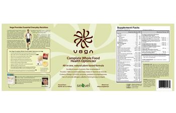 Sequel Vega Complete Whole Food Health Optimizer Natural Flavor - whole food supplement