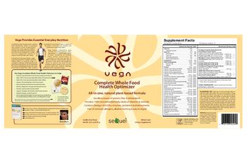 Sequel Vega Complete Whole Food Health Optimizer Vanilla Chai Flavor - whole food supplement