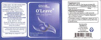 SeraVita Nutraceuticals O'Leave20 - supplement