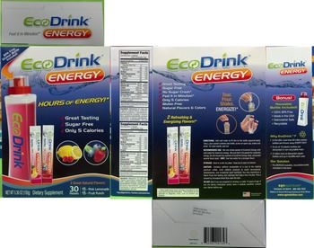 SGN Nutrition EcoDrink Energy Fruit Punch - supplement
